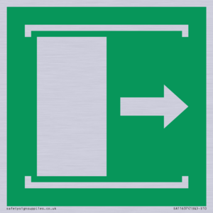 E033 safe condition door slides right to open